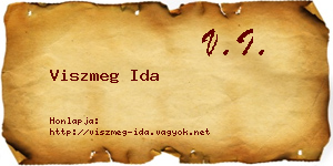 Viszmeg Ida névjegykártya