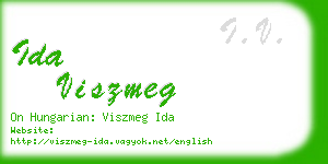 ida viszmeg business card